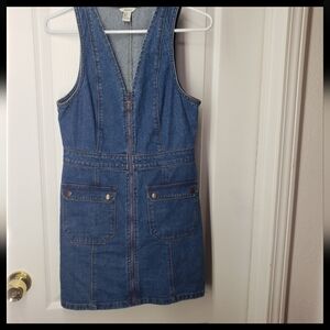 Forever 21 Light Blue Denim Dress Size Small Womens